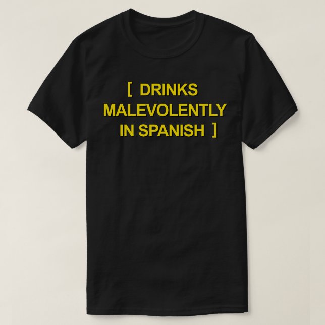 Camiseta Bebe Malevolentemente En Español (Diseño del anverso)