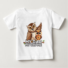 Camiseta bebé: Mi papá mi viejo (blanco)