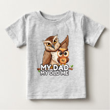 Camiseta bebé: Mi papá mi viejo (gris)