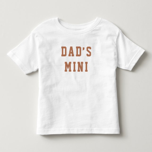 Camiseta bebé "Mini de papá" (Anverso)