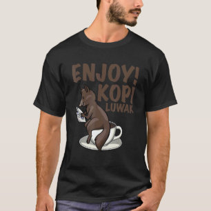Camiseta Bebe Mis Cacas Mujeres Café Gato kopi luwak Amor 1