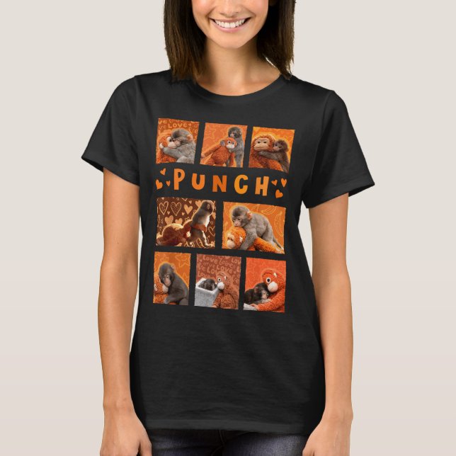 Camiseta Bebé Mono Golpea a Mamá Mono Cosas Abrazos Niños H (Anverso)