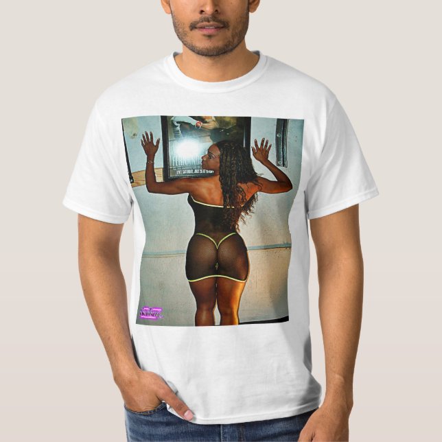 Camiseta bebé negro caliente del bikini (Anverso)