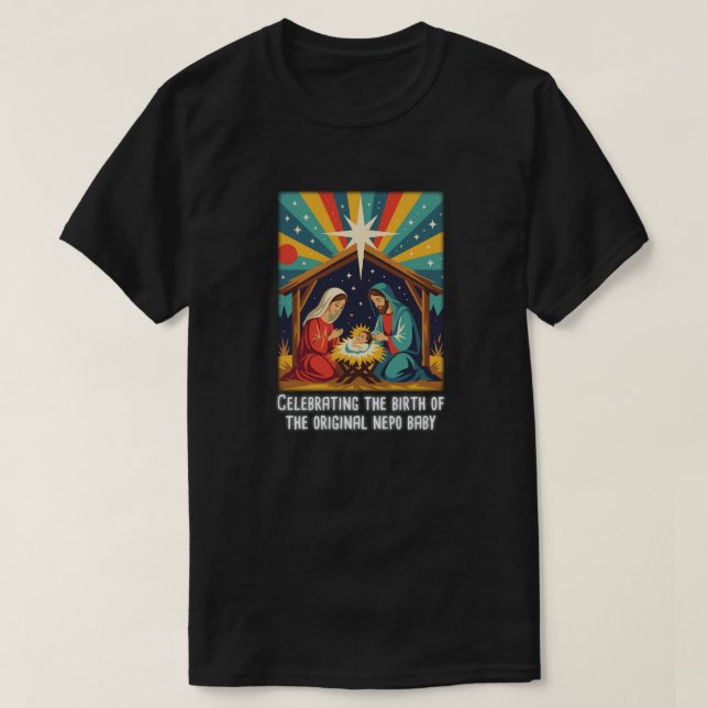 Camiseta Bebé Nepo Original Navidad Divertida (Diseño del anverso)