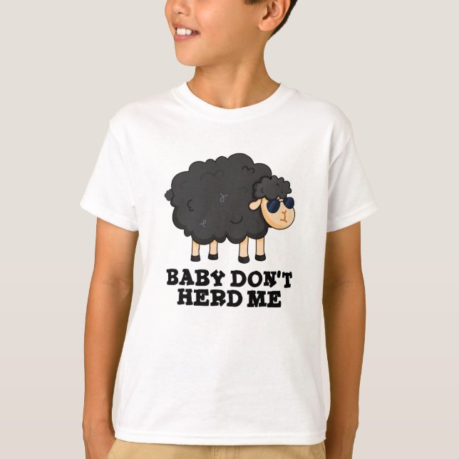 Camiseta Bebé no me atormenta divertido bollo de oveja negr (Anverso)