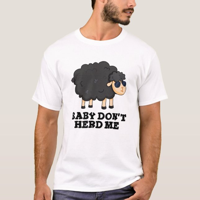 Camiseta Bebé no me atormenta divertido bollo de oveja negr (Anverso)