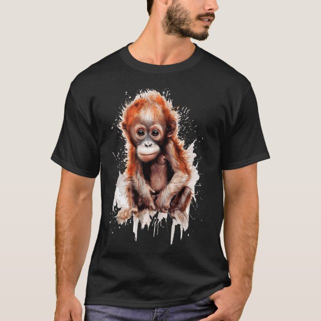 Camiseta Bebé Orangután (Anverso)