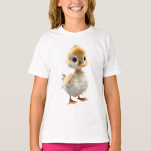 Camiseta Bebé Pato Esponjoso y Desgreñado para Niños