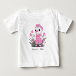 Camiseta bebé pato rosa