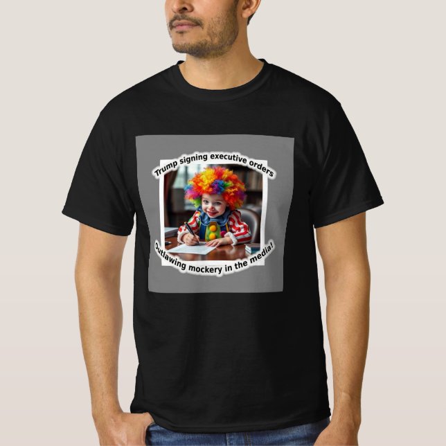 Camiseta Bebé payaso firma órdenes ejecutivas (Anverso)