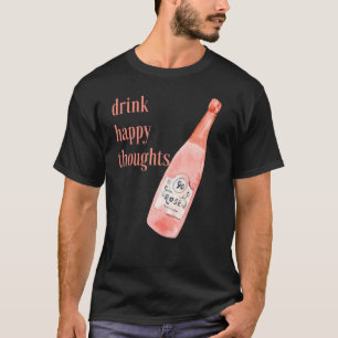 Camiseta Bebe pensamientos felices Subió a mujeres vitiviní
