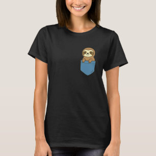 Camiseta Bebé Perezoso Divertido Amigo de Bolsillo Animal P