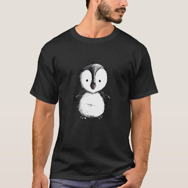 Camiseta Bebé pingüino cutáneo I Mujeres Hombres Diversión  (Anverso)