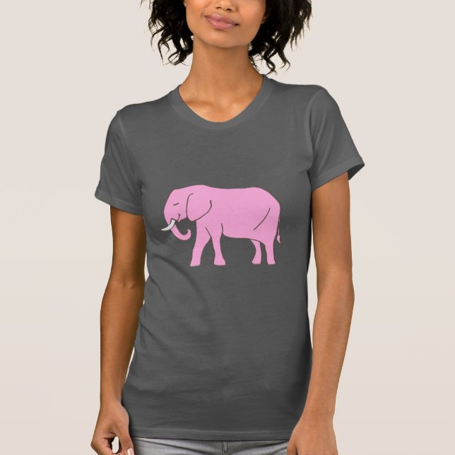 Camiseta Bebé Pink Elephant Walking (Anverso)