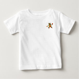 Camiseta bebé Rana Baloncesto camisa blanca 2 cara