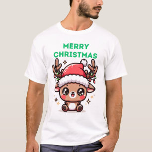 Camiseta Bebé reno - Feliz Navidad