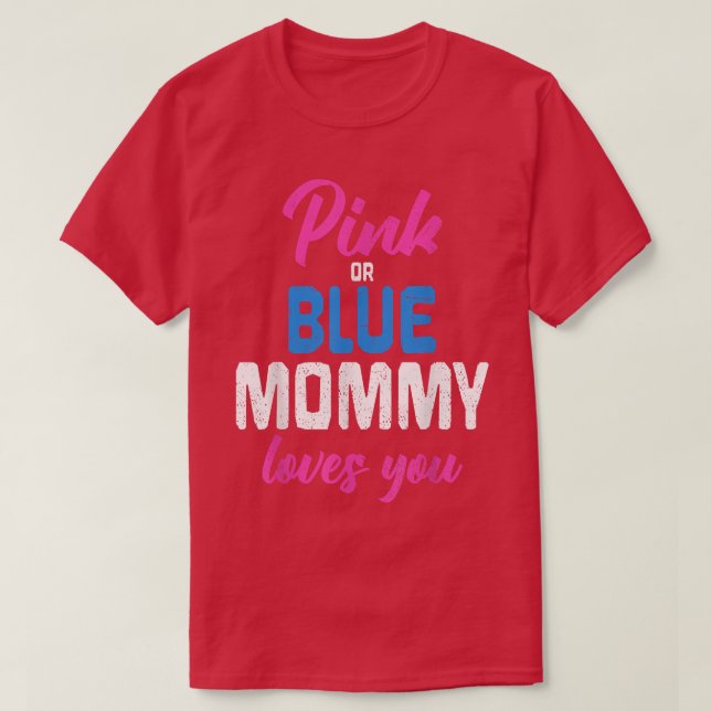 Camiseta Bebé Revelar Fiesta Futuro Mami Embarazo Género (Diseño del anverso)