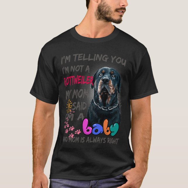 Camiseta Bebé Rottweiler (Anverso)