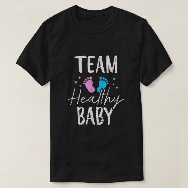 Camiseta bebé saludable del equipo (Diseño del anverso)