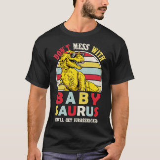 Camiseta Bebé Saurus Shirt Babysaurt Shirt Dinosaur Baby An