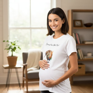 Camiseta Bebé Shower Caprichoso Pájaro Kiwi Dulce Pipi