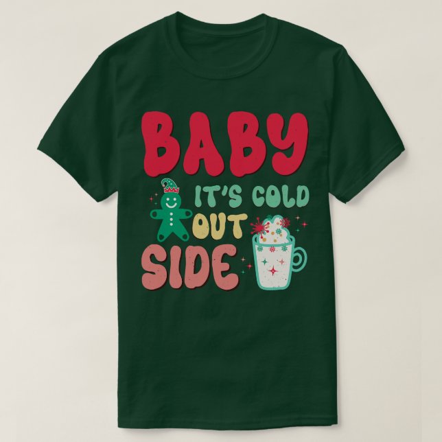 Camiseta bebe su frío afuera 2 (Diseño del anverso)