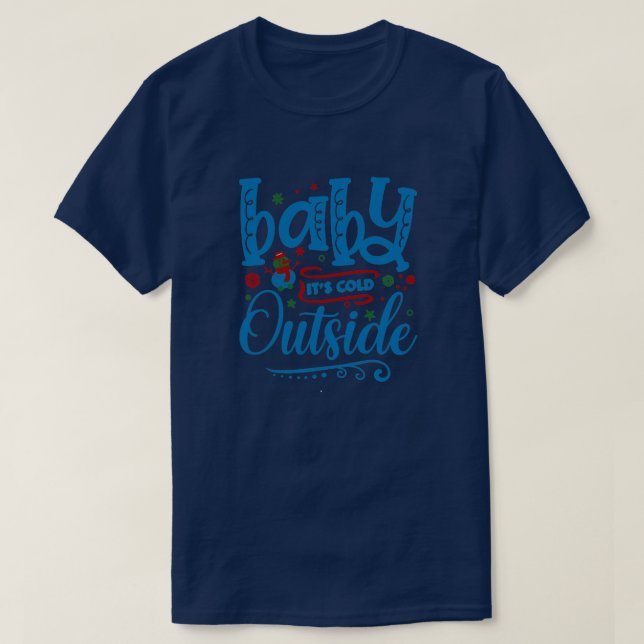 Camiseta bebe su frío fuera de 01 (Diseño del anverso)