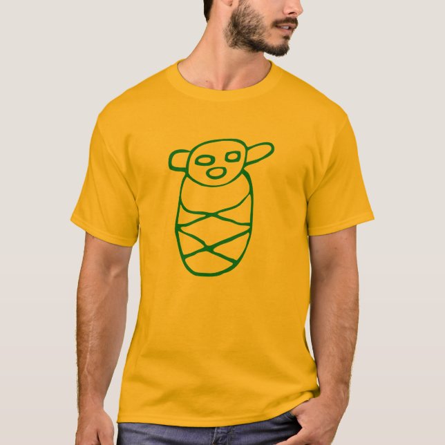 Camiseta Bebé Taíno Verde (Anverso)