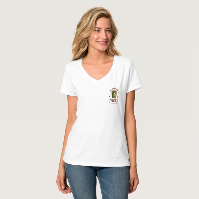 Camiseta Bebe Té, Lee Tarot, Juzga Humanos (Anverso completo)