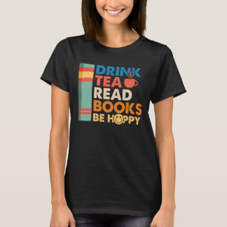 Camiseta Bebe té leer libros ser feliz