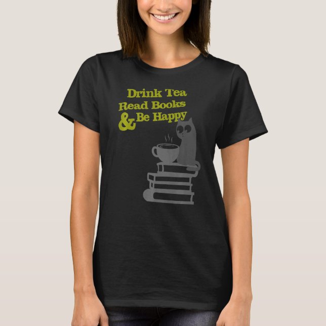 Camiseta Bebe Tea Read Books Be Happy (Anverso)