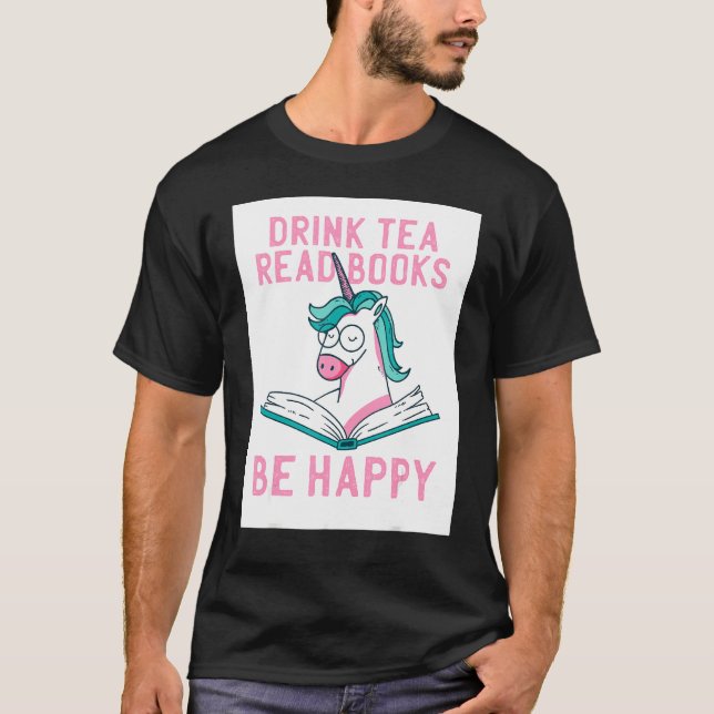 Camiseta Bebe Tea Read Books Be Happy (Anverso)