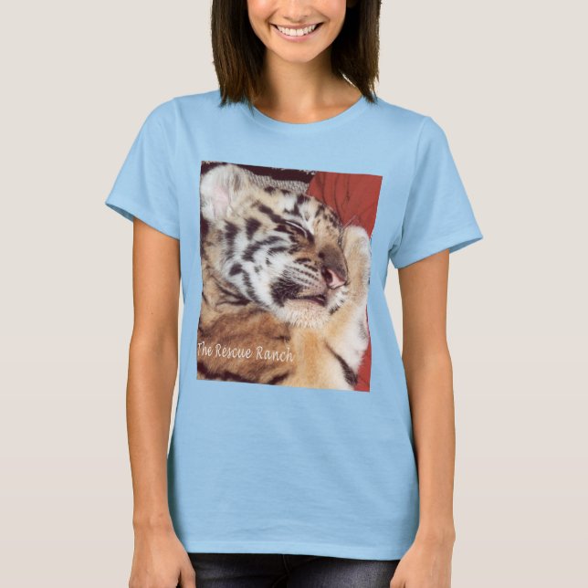 Camiseta Bebé tigre durmiendo (Anverso)