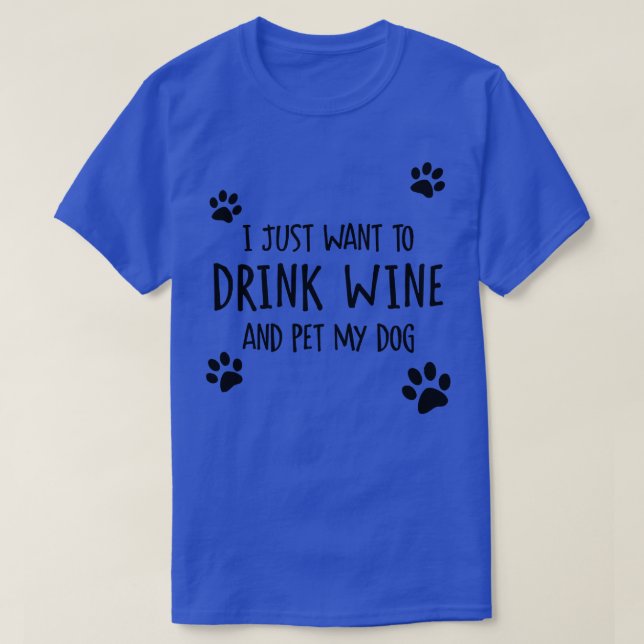 Camiseta Bebe Vino Y Mascota Mi Perro (Diseño del anverso)