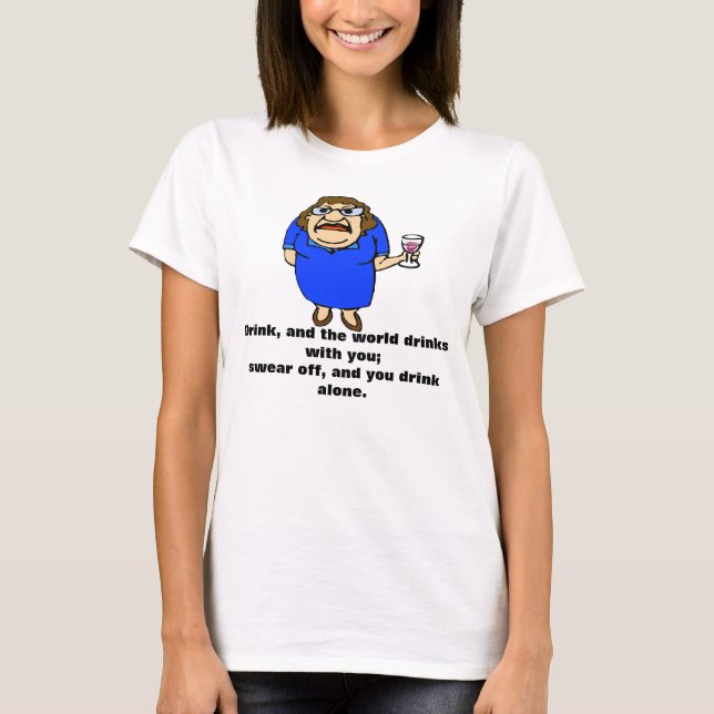 Camiseta Bebe y el mundo bebe contigo (Anverso)