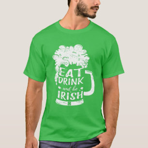 Camiseta Bebe y sé cerveza irlandesa St Patrick's D