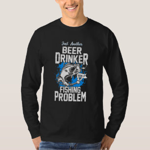 Camiseta Bebedor De Cerveza Con Problema De Pesca