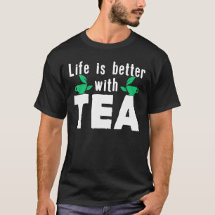 Camiseta Bebedor de té diciendo Pun Chiste Vida Café Caffei