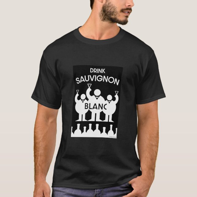 Camiseta Bebedor de vino Sauvignon Blanc (Anverso)