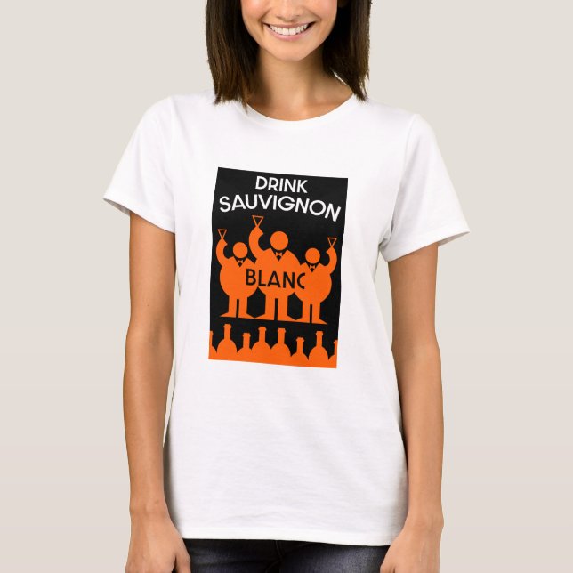 Camiseta Bebedor de vino Sauvignon Blanc (Anverso)