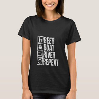 Camiseta Bebedora Divertida Femenina Río Navegando Bebiendo