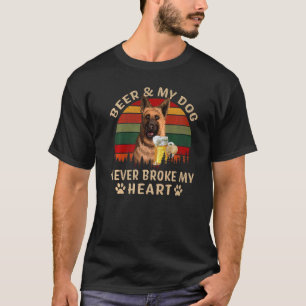 Camiseta Bebedores 365 Cerveza y perro pastor alemán nunca