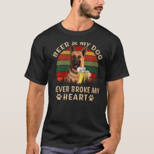 Camiseta Bebedores 365 Cerveza y perro pastor alemán nunca