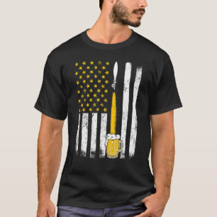 Camiseta Bebedores 365 Craft Beer American Flag Estados Uni
