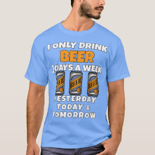 Camiseta Bebedores De Cerveza Solo Bebo Cerveza 3 Días A La