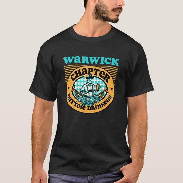 Camiseta Bebedores De Día De América Warwick Ri Chapter Be (Anverso)