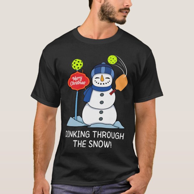 Camiseta Beber a través de la nieve - Navidades (Anverso)