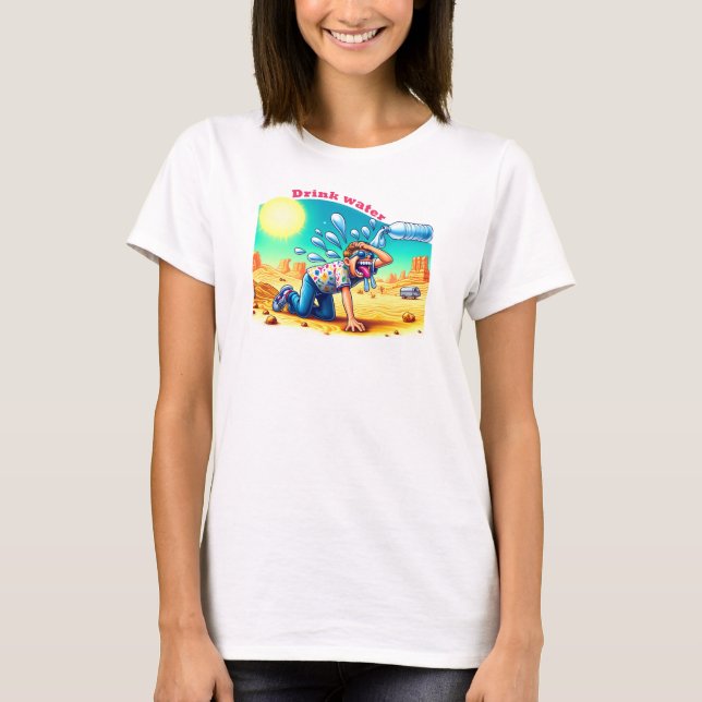 Camiseta Beber agua (Anverso)
