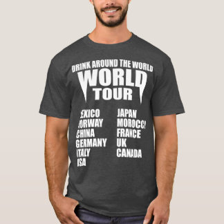 Camiseta Beber alrededor del mundo