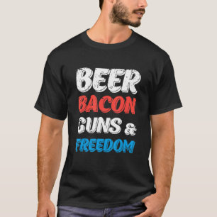 Camiseta Beber Bacon Guns & Freedom 2022 4 de julio